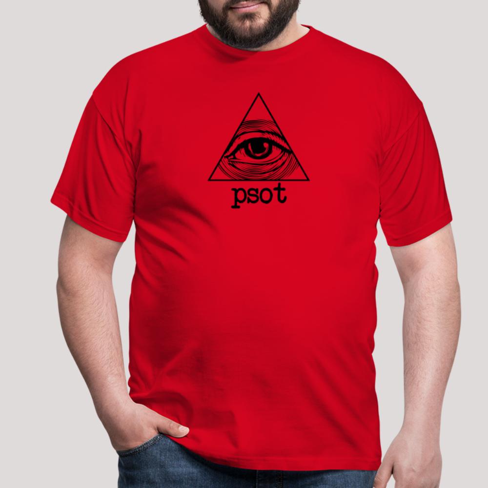 psot - Männer T-Shirt Rot