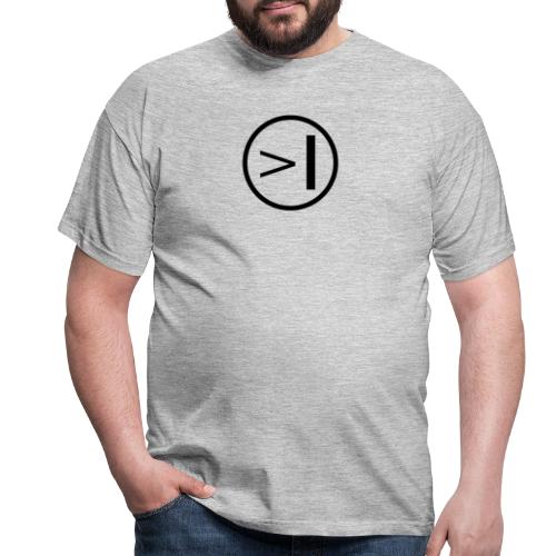 Textadventur.es| Logo Circle - grau - Männer T-Shirt