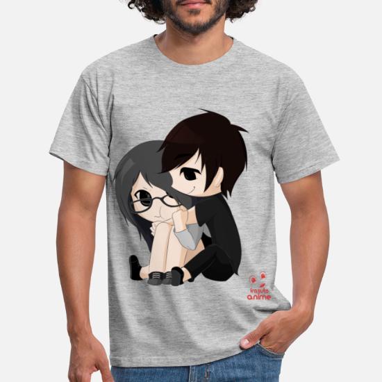 otaku anime pareja chibi kawaii' Camiseta hombre | Spreadshirt