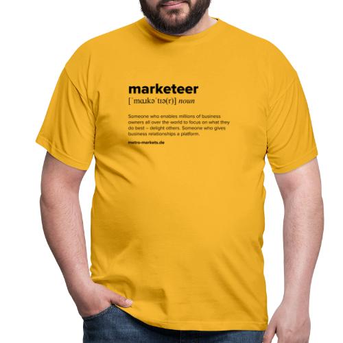 Definition of marketeer - Men's T-Shirt
