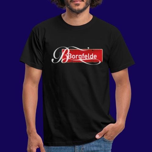 (Hamburg) -Borgfelde Antik-Ortsschild Initial - Männer T-Shirt