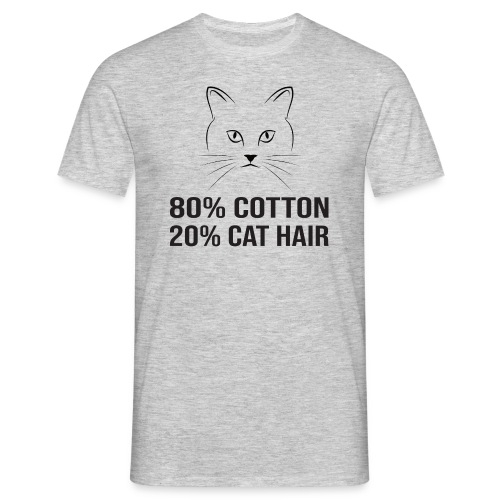 Katzenhaare Baumwolle - Katzenspuren - - Männer T-Shirt