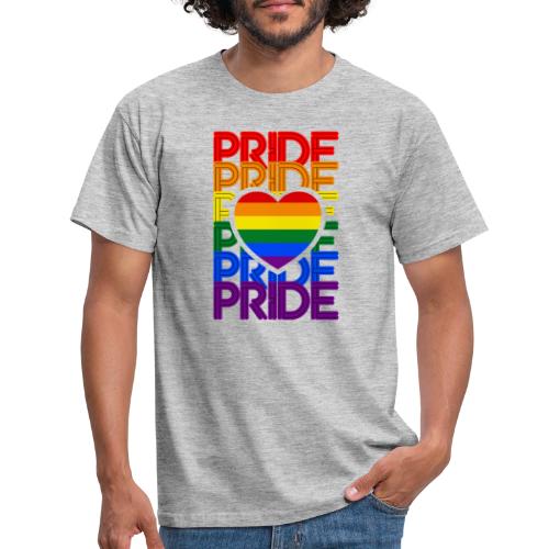 Pride Love Rainbow Heart - Männer T-Shirt