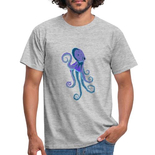 Lila Oktopus - Männer T-Shirt