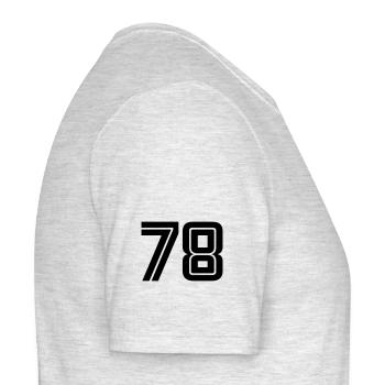 78 - T-shirt homme - gris chiné - Droite - AI Model Male 178 dark (178cm)