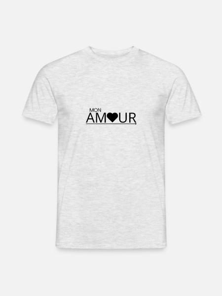 Mein Liebling - Männer T-Shirt - Grau meliert