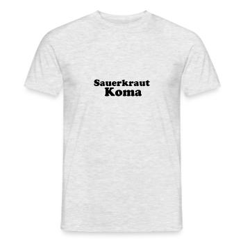 Sauerkraut Koma - Männer T-Shirt - Grau meliert - Vorne - AI Model Male 178 dark (178cm)