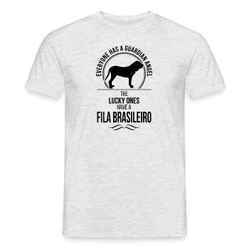 FILA BRASILEIRO Guardian Angel Hunde Wilsigns - Männer T-Shirt - Grau meliert - Vorne - AI Model Male 178 dark (178cm)