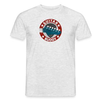 Guitar Buddy - Men's T-Shirt - heather grey - Front - AI Model Male 178 dark (178cm)