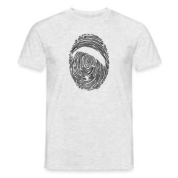 Empreinte digitale de parapente - T-shirt homme - gris chiné - Devant - AI Model Male 178 dark (178cm)