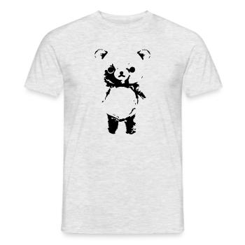 Teddybär - Männer T-Shirt - Grau meliert - Vorne - AI Model Male 178 dark (178cm)