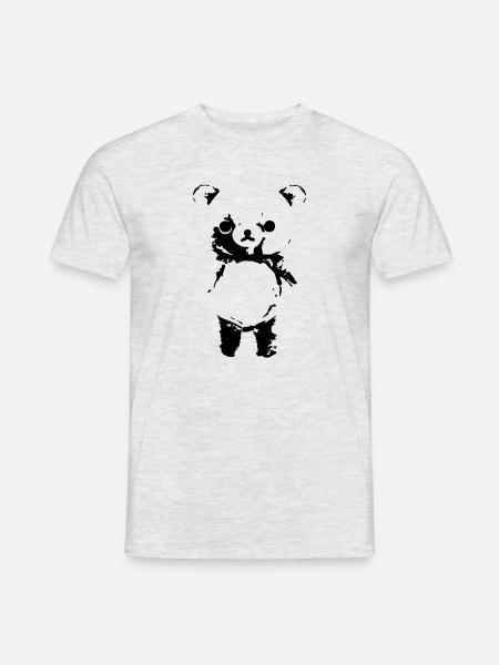 teddy bear - Men's T-Shirt - heather grey