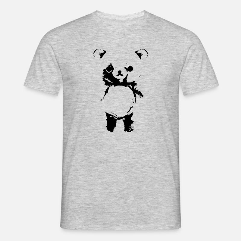 Teddybär - Männer T-Shirt - Grau meliert