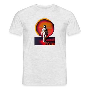 Dernier homme sur Mars - T-shirt homme - gris chiné - Devant - AI Model Male 178 dark (178cm)
