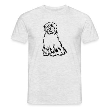 Bergamask Shepherd Dog - Men's T-Shirt - heather grey - Front - AI Model Male 178 dark (178cm)