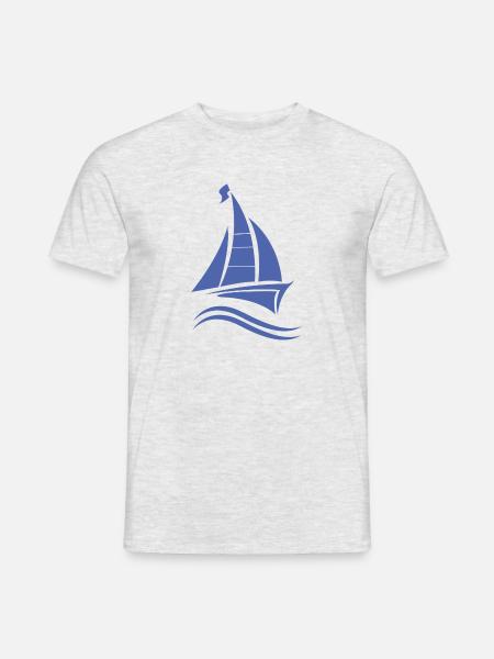 Sailing Sailboat Sailing License - Men's T-Shirt - heather grey