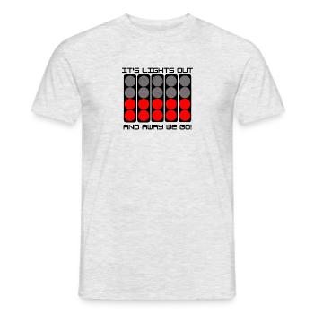 Motorsport Startampel. - Männer T-Shirt - Grau meliert - Vorne - AI Model Male 178 dark (178cm)