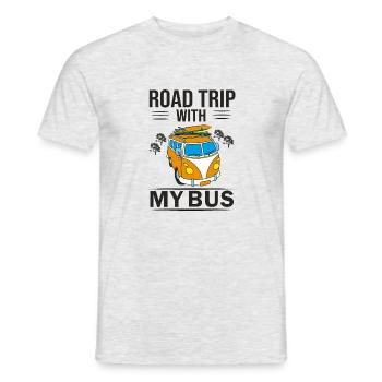 Road trip - Männer T-Shirt - Grau meliert - Vorne - AI Model Male 178 dark (178cm)