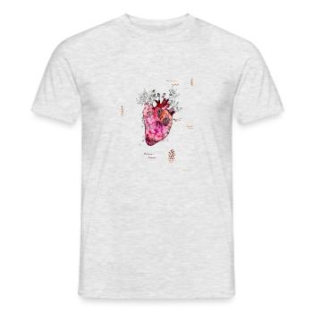 Nature Love - Männer T-Shirt - Grau meliert - Vorne - AI Model Male 178 dark (178cm)