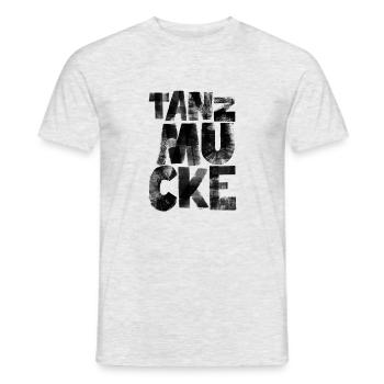 Tanzmucke schwarz - T-shirt homme - gris chiné - Devant - AI Model Male 178 dark (178cm)