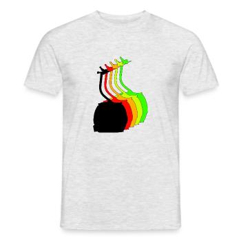 bunte gondel - Männer T-Shirt - Grau meliert - Vorne - AI Model Male 178 dark (178cm)