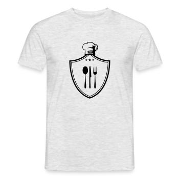 Koch Symbol Coat of Arms - Men's T-Shirt - heather grey - Front - AI Model Male 178 dark (178cm)