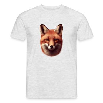 Fox - Men's T-Shirt - heather grey - Front - AI Model Male 178 dark (178cm)
