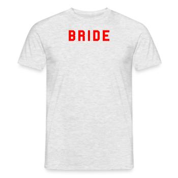 BRIDE College Design Rot - Männer T-Shirt - Grau meliert - Vorne - AI Model Male 178 dark (178cm)