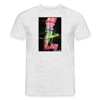 ILL 3D - Männer T-Shirt - Grau meliert - Vorne - AI Model Male 178 dark (178cm)