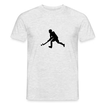 Hockey sur gazon - T-shirt homme - gris chiné - Devant - AI Model Male 178 dark (178cm)