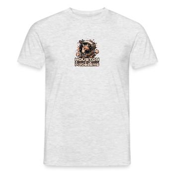 Con miedo por nuestra democracia - Gracioso - Camiseta hombre - gris jaspeado - delante - AI Model Male 178 dark (178cm)