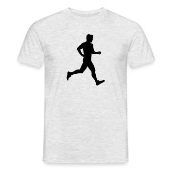 Läufer, Laufen - Männer T-Shirt - Grau meliert - Vorne - AI Model Male 178 dark (178cm)