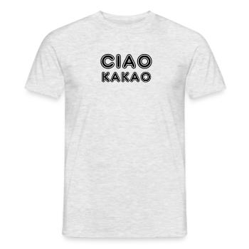 Ciao Kakao - Männer T-Shirt - Grau meliert - Vorne - AI Model Male 178 dark (178cm)