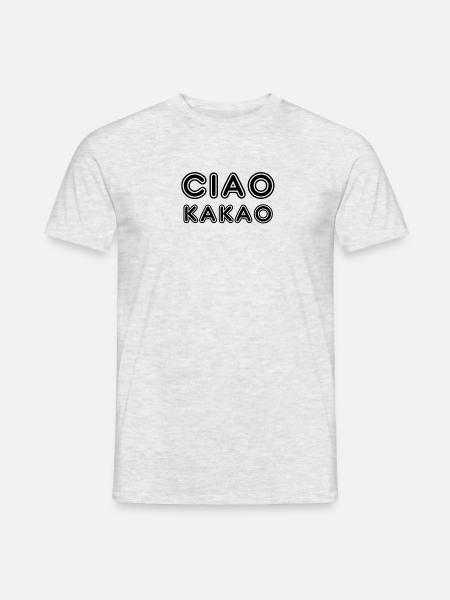 Ciao Kakao - Männer T-Shirt - Grau meliert