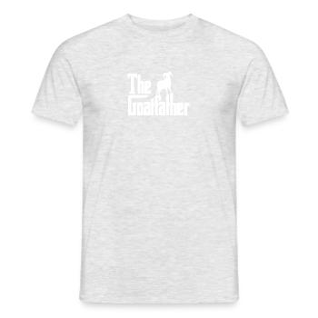 The Goatfather - Animal drôle d'amant de père de chèvre - T-shirt homme - gris chiné - Devant - AI Model Male 178 dark (178cm)