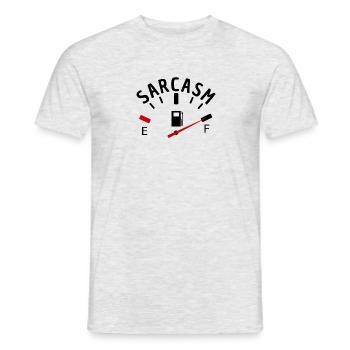 Sarcasm lustige sprüche - Männer T-Shirt - Grau meliert - Vorne - AI Model Male 178 dark (178cm)