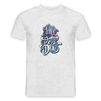 vivre libre ou mourir - T-shirt homme - gris chiné - Devant - AI Model Male 178 dark (178cm)