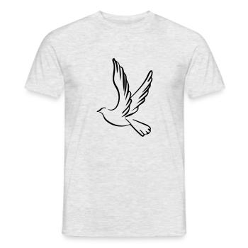 Colombe - T-shirt homme - gris chiné - Devant - AI Model Male 178 dark (178cm)