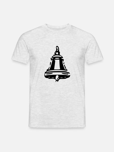 glocke Glocken läuten text name beliebt bauer - Männer T-Shirt - Grau meliert