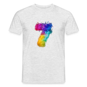 Birthday birthday party birthday gift born - Men's T-Shirt - heather grey - Front - AI Model Male 178 dark (178cm)