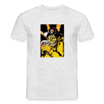 Knuckle - Men's T-Shirt - heather grey - Front - AI Model Male 178 dark (178cm)