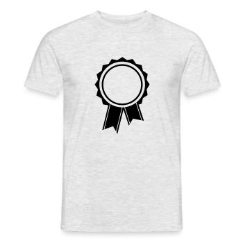 insigne - T-shirt homme - gris chiné - Devant - AI Model Male 178 dark (178cm)
