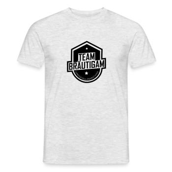 Junggesellenabschied Team Bräutigam - Männer T-Shirt - Grau meliert - Vorne - AI Model Male 178 dark (178cm)