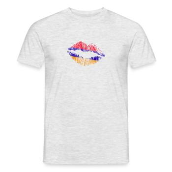 Arménie Arménie Arménie drapeau Arménien Cadeau - T-shirt homme - gris chiné - Devant - AI Model Male 178 dark (178cm)