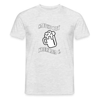 Kreisliga - Männer T-Shirt - Grau meliert - Vorne - AI Model Male 178 dark (178cm)