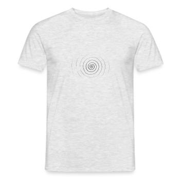 Spirale - Männer T-Shirt - Grau meliert - Vorne - AI Model Male 178 dark (178cm)