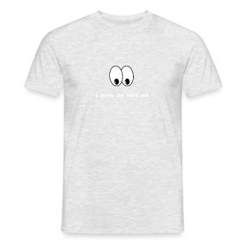 iknowmehereout w - Männer T-Shirt - Grau meliert - Vorne - AI Model Male 178 dark (178cm)