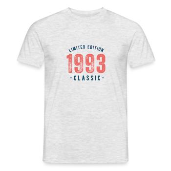 Millésime 1993 - T-shirt homme - gris chiné - Devant - AI Model Male 178 dark (178cm)