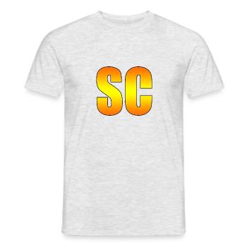 SC (Safty Car) Formula Game Real LIFE Logo - Männer T-Shirt - Grau meliert - Vorne - AI Model Male 178 dark (178cm)