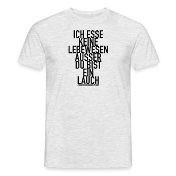 vegan vegan vegan " - Männer T-Shirt - Grau meliert - Vorne - AI Model Male 178 dark (178cm)